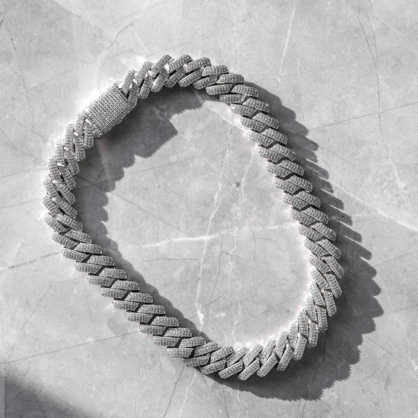 Miami Moissanite chain 20mm silver 925