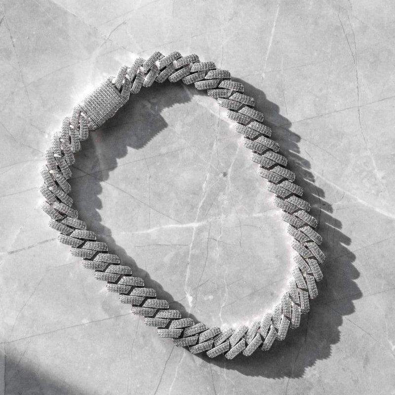 Miami Moissanite chain 20mm silver 925