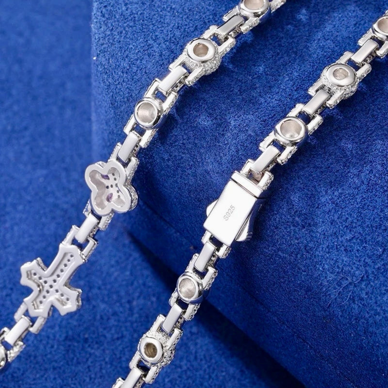 Diamond Tennis Chain 5mm - 925 Silver