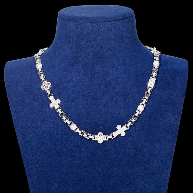 Diamond Tennis Chain 5mm - 925 Silver