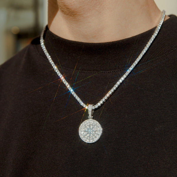 Diamond Compass Pendant