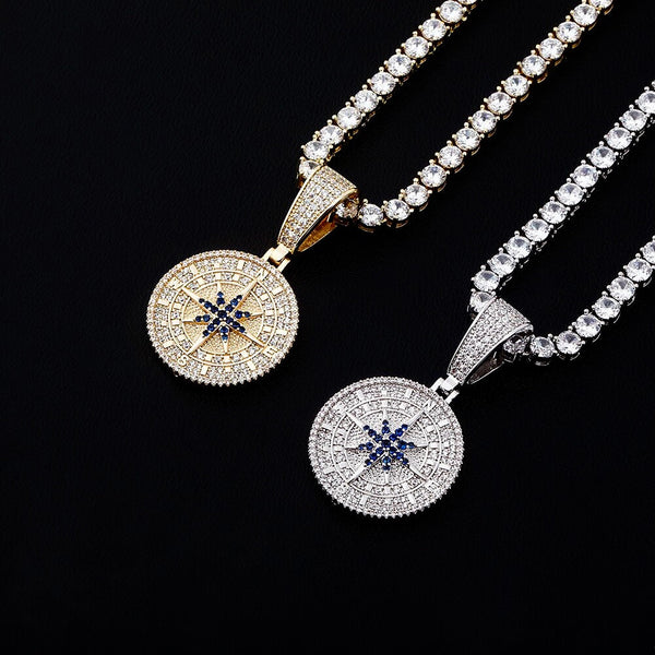 Diamond Compass Pendant