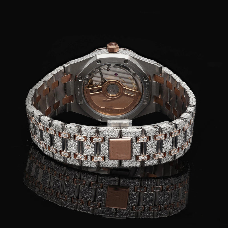 Reloj Piguet Full Diamond Moissanita Dos Tonos 42MM