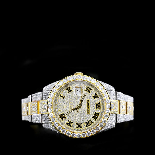 Arabic Full Diamond Watch