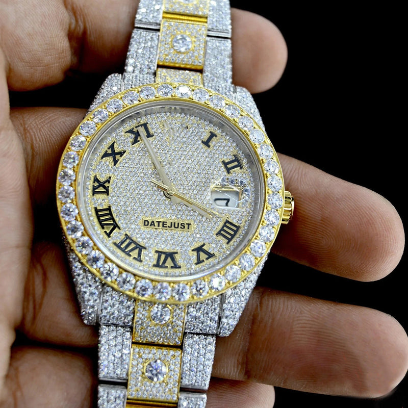 Arabic Full Diamond Watch
