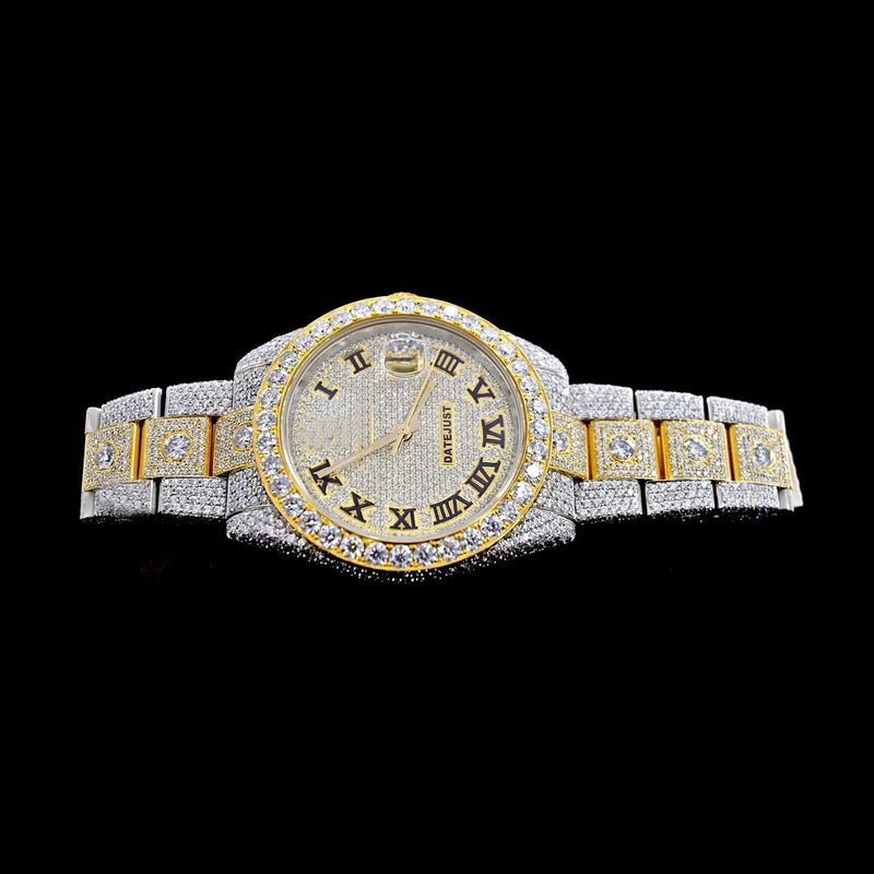 Arabic Full Diamond Watch