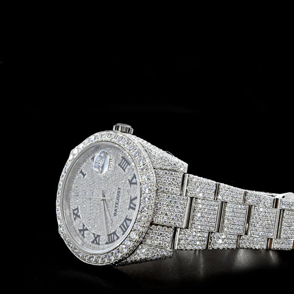 Arabic Full Diamond Watch