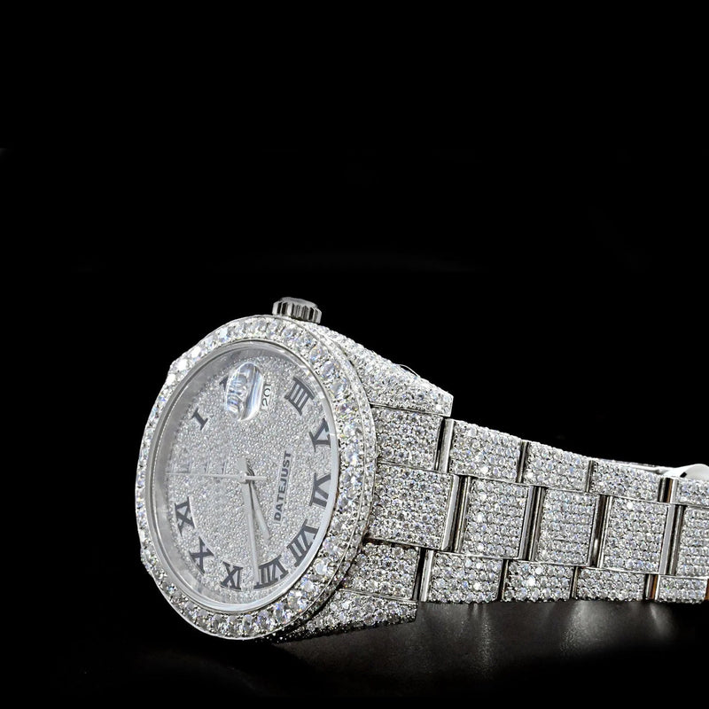 Arabic Full Diamond Watch