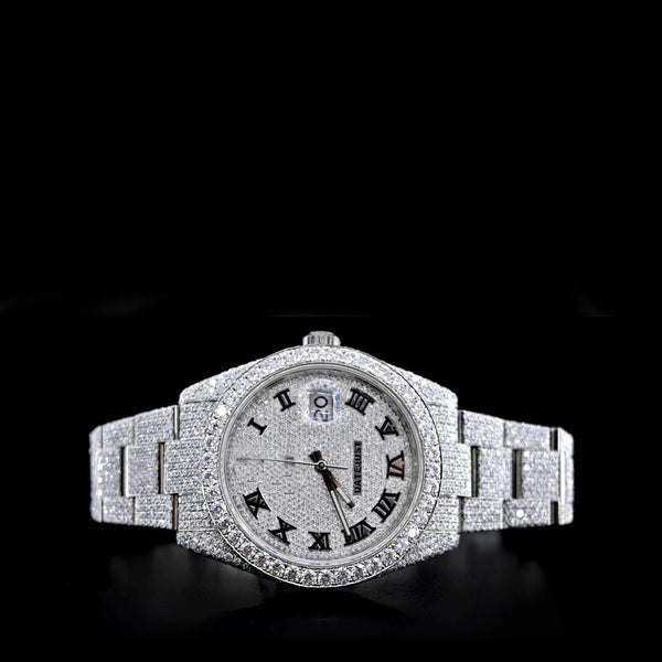Arabic Full Diamond Watch