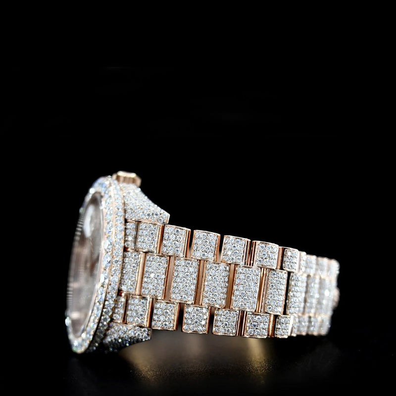 Arabic Full Diamond Watch