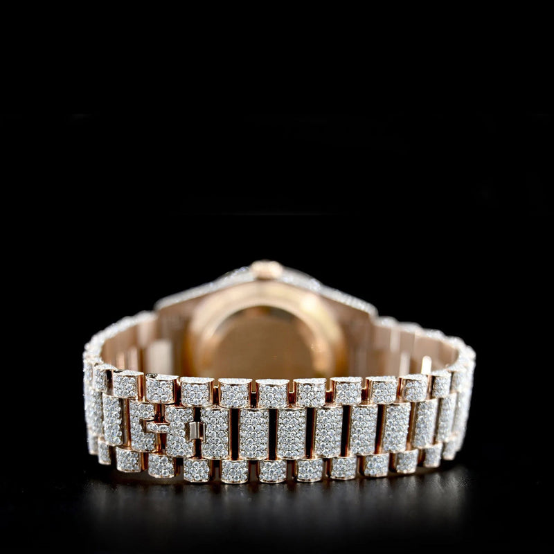 Arabic Full Diamond Watch
