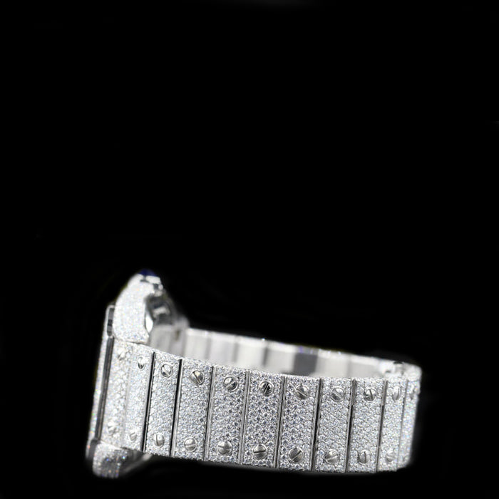 Santos Skeleton Full Diamond Watch