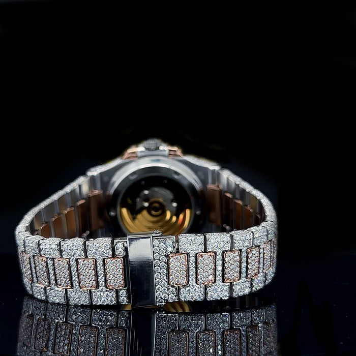Santos Skeleton Full Diamond Watch