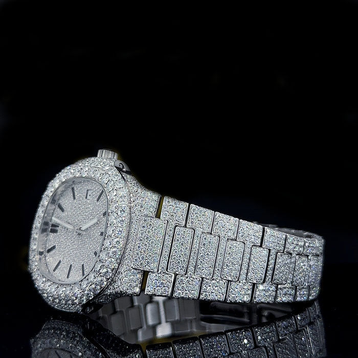 Santos Skeleton Full Diamond Watch